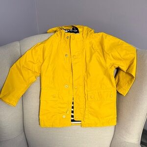 Yellow Kids Rain Jacket